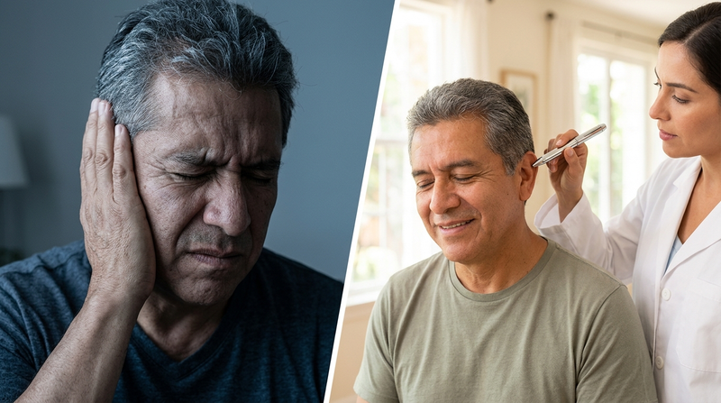 El «interruptor» de tu zumbido lleva toda la vida detrás de tu oreja