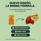 Nuevo diseño, la misma fórmula: gomitas Nordian con forma de pulmón