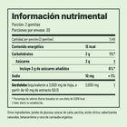 Información nutrimental de las gomitas de gordolobo Nordian