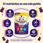 13 nutrientes en una sola gomita — Nordian Niños