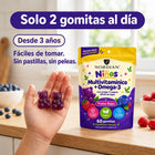 Solo 2 gomitas al día, desde 3 años