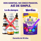 Dos gomitas, no cinco frascos