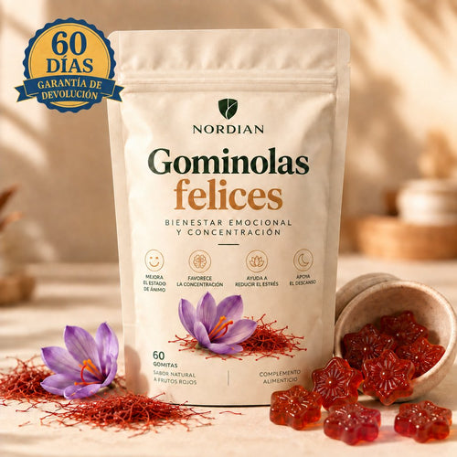 Nordian Gominolas felices de azafrán · garantía de 60 días