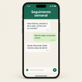 Seguimiento semanal por WhatsApp