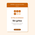 Rutina de mañanas sin gritos (pictogramas)