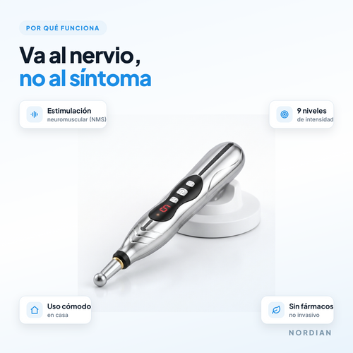 Va al nervio, no al síntoma: estimulación neuromuscular