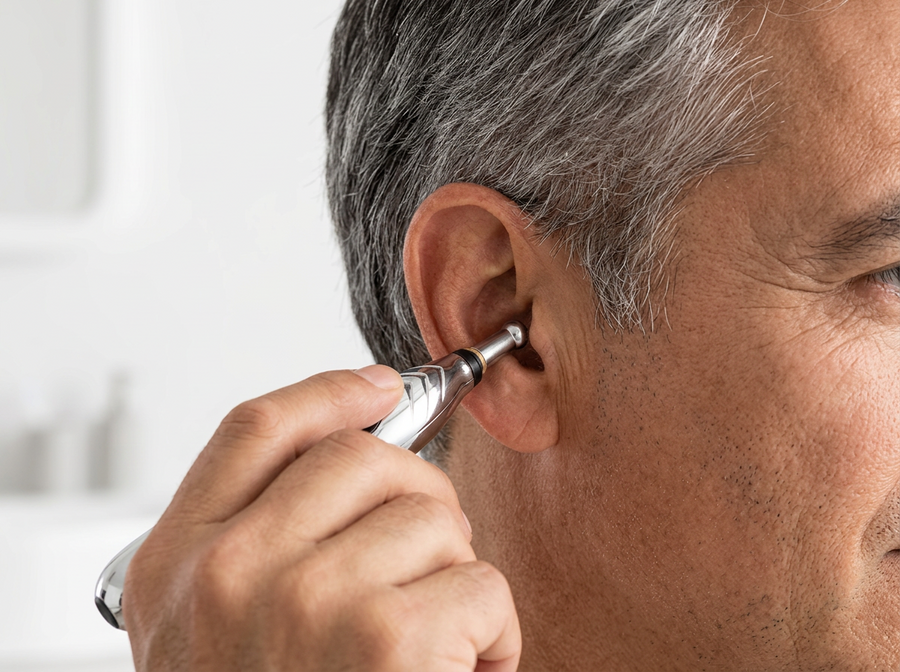 Apóyalo detrás de la oreja