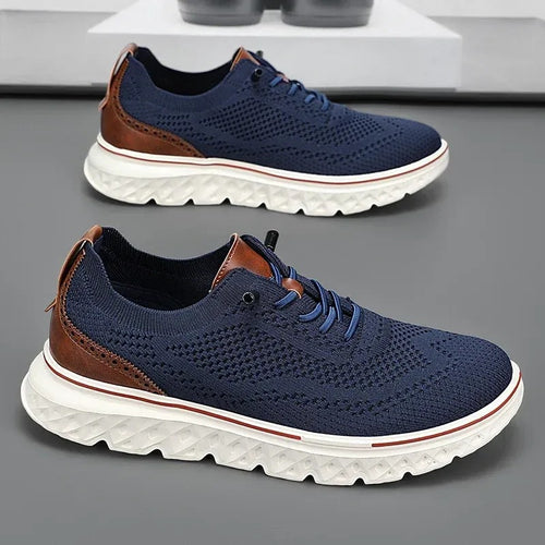 Tenis ortopédicos Nordian para hombre en azul marino